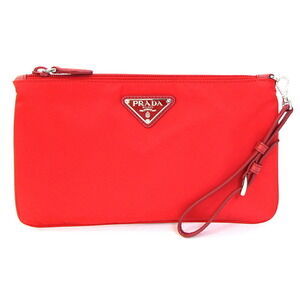 PRADA Red Leather  Pouch